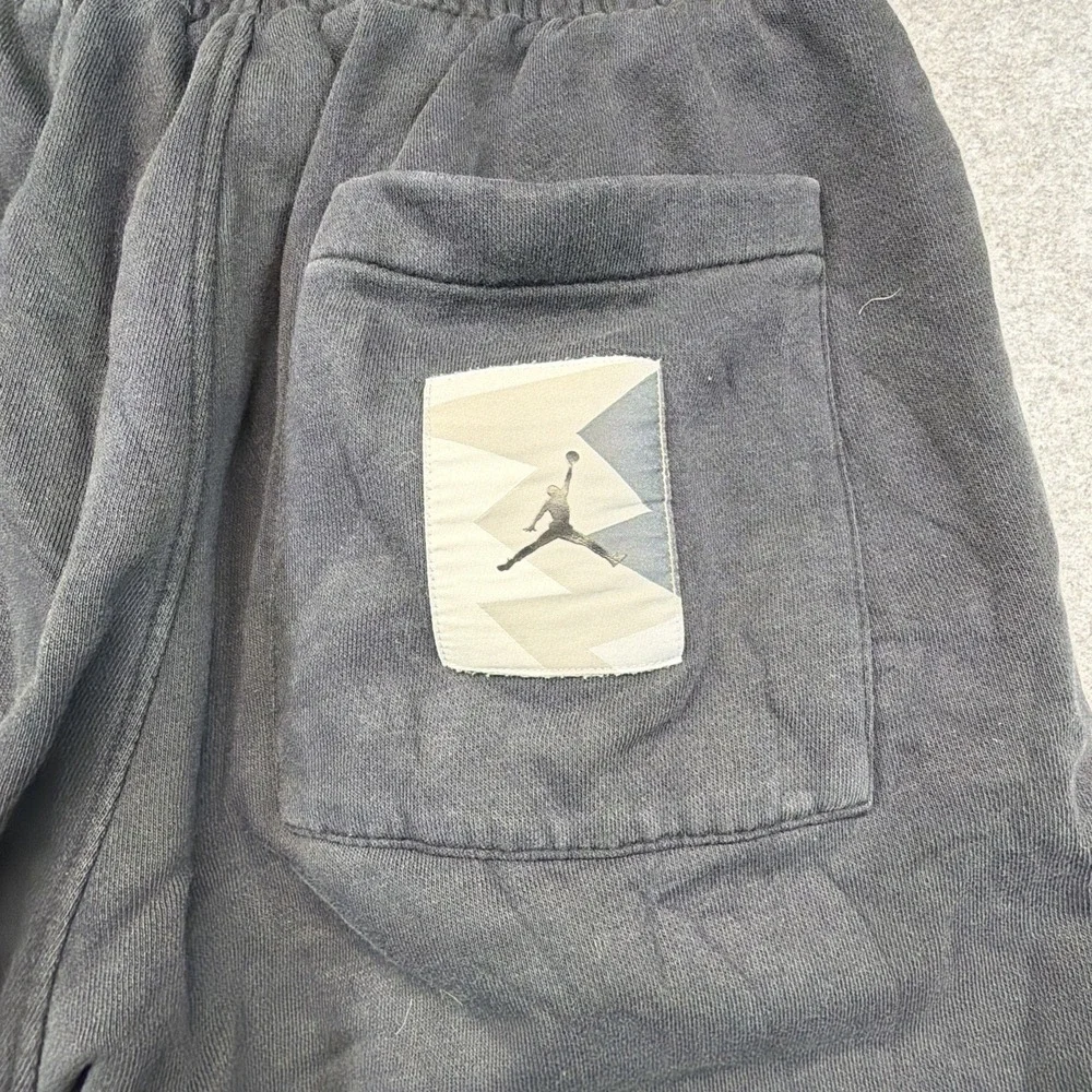Air Jordan Fleece Sweatpants Mens Small Black Jumpman Basketball Jogger Pants